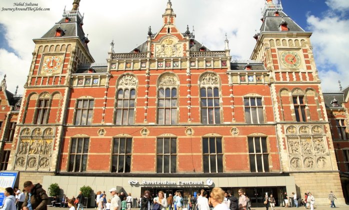 Amsterdam Central Station in The Netherlands
