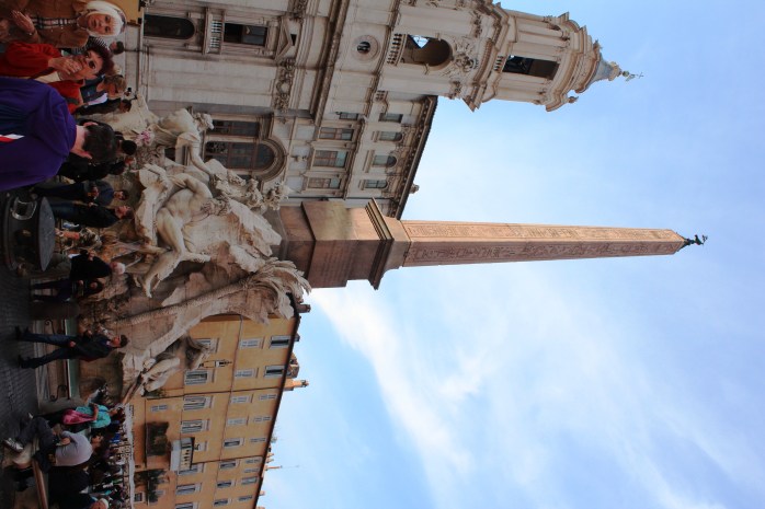 The center fountain in Piazza Navona - Fontana dei Quattro Fiumi (The Fountain of 4 Rivers)
