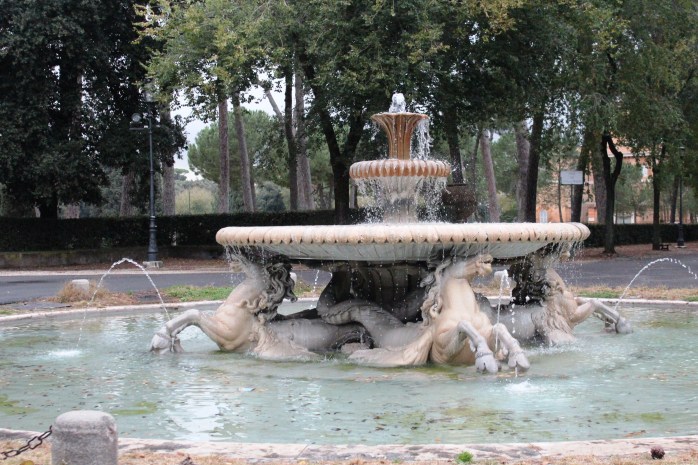A beautiful fountain in Villa Borghese