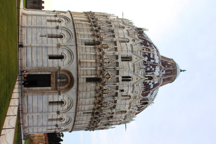 Baptistery in Piazza del Duomo in Pisa - the biggest baptistery in Italy