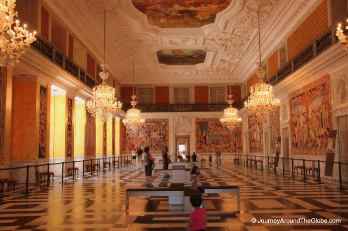Great Hall inside Christiansborg Palace, Copenhagen, Denmark