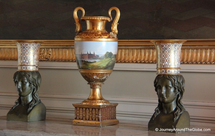 Decoration pieces in the Reception Halls of Christiansborg Palace, Copenhagen, Denmark