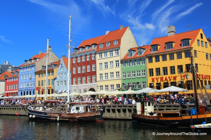 Burst of colors in Nyhavn (New Harbor) of Copenhagen, Denmark