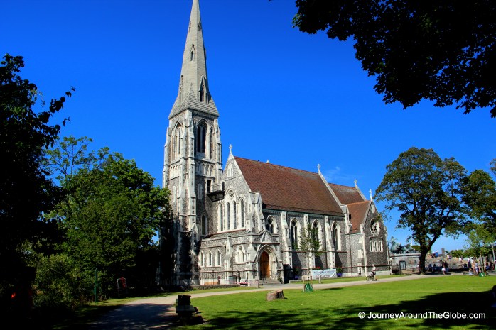 St. Alban's Angelican Church in Churchill Park, Copenhagen, Denmark