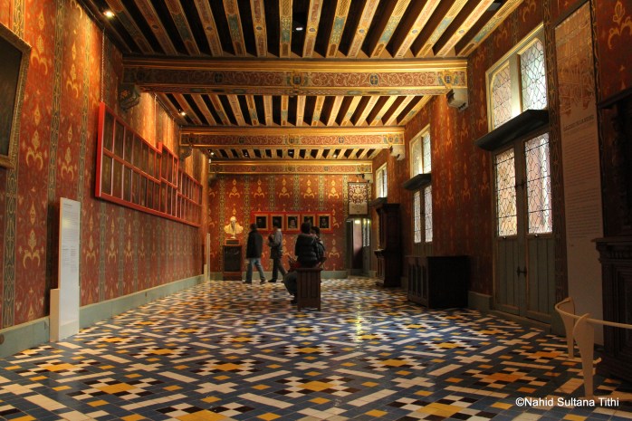 One of the noble rooms of Chateau de Blois, France