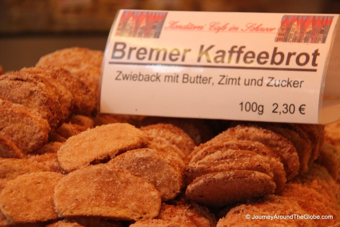 Bremen sweet treats in Schnoor (Germany)