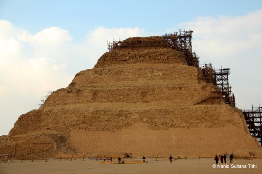 Step pyramid of Saqqara Necropolis - the first and oldest pyramid in Egypt