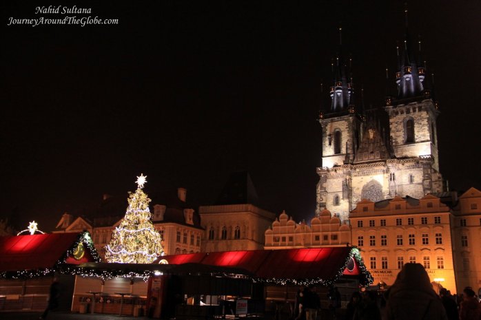Main square of Old Town Prague and Church of Our Lady before Tyn 