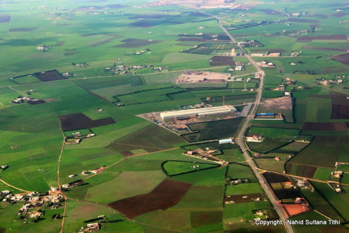 Countryside of Marrakech from our plane