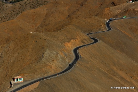 Roads thru Atlas in Morocco