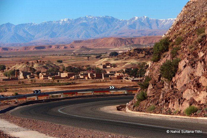 Road to Ouarzazate...beautiful snow-capped mountains and the valley