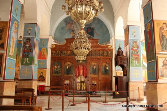 Greek Orthodox Church of St. George in Madaba which houses the mosaic map of Holy Land from the 6th century.