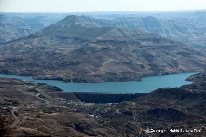 Wadi Mujib and Dam Al Mujib from the view-point