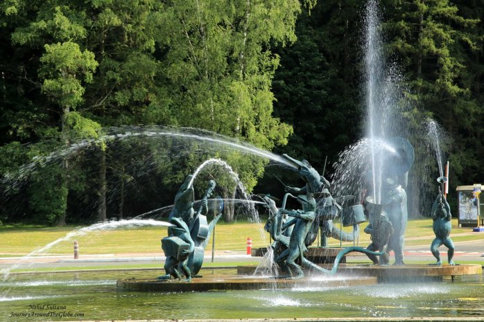 A musical band round-about, a symbol of our beautiful Tervuren in Belgium