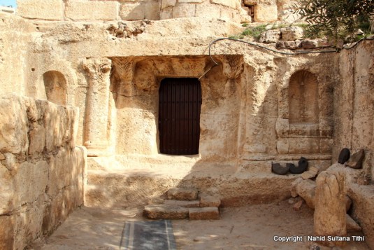 The door of Ashabul Kahf, Jordan - the cave of 7 sleepers