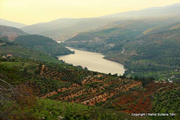 Sunset in the mountains near Jarash, Jordan