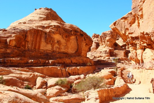 Jabel Petra, mountains of Petra - on our way to the Monastery