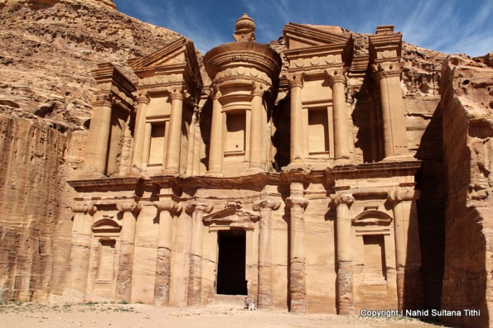 Monastery in Petra, Jordan - carved by the Nabataeans in 85 BC