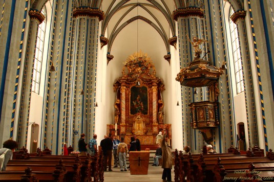 Inside STIFTUNG-NAMEN-JESU-KIRCHE (CHURCH of the HOLY NAME of JESUS in Bonn, Germany
