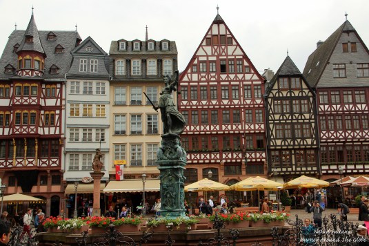 Romerberg, the main square of Frankfurt, Germany