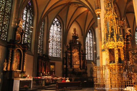St. Lambertus Basilica in Stiftsplatz in Dusseldorf, Germany