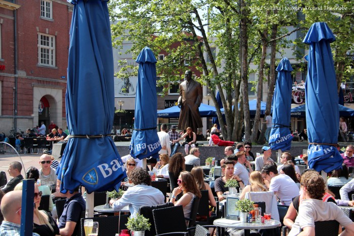 Restaurants in the Markt in Eindhoven, The Netherlands