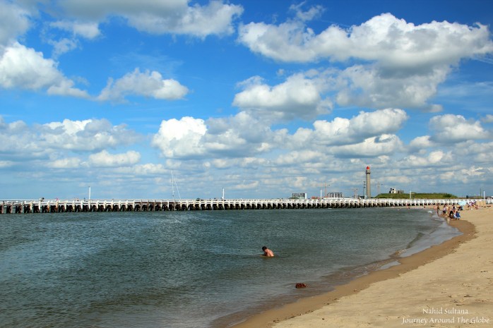 Ostend Beach in Belgium