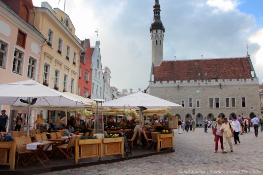 Old town hall of Tallinn in RAEKOJA PLATS