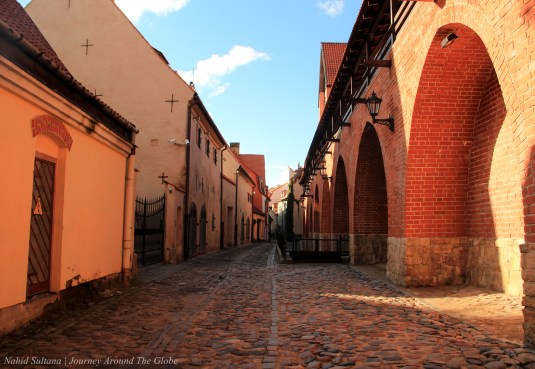 Old city wall of Riga