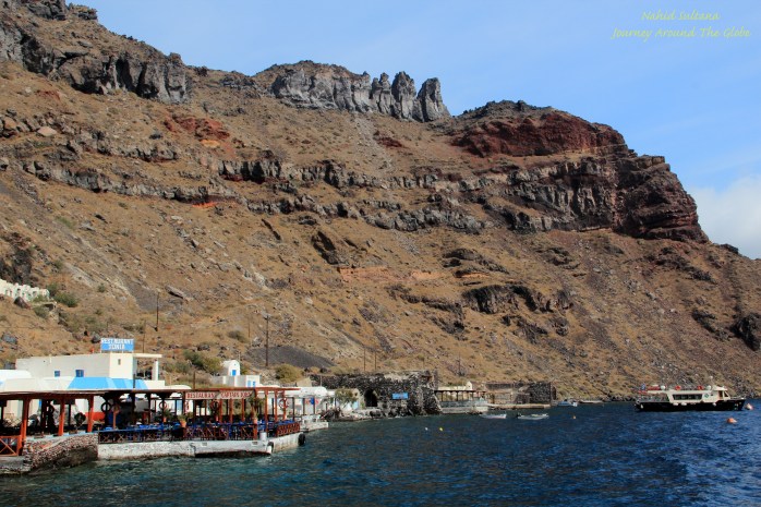 Island of Thirassia in Santorini, Greece
