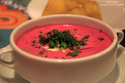 Cold beetroot soup...a very famous Lithuanian dish