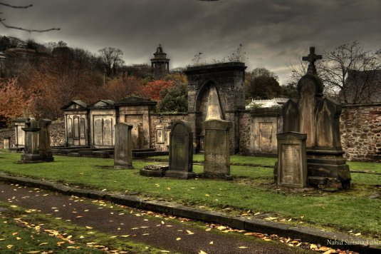 An old cemetery on Royal Mile