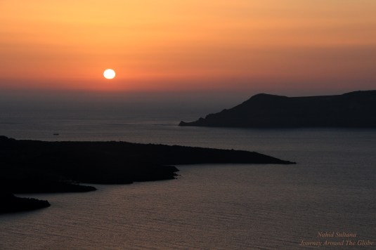 Sunset in Fira, Santorini