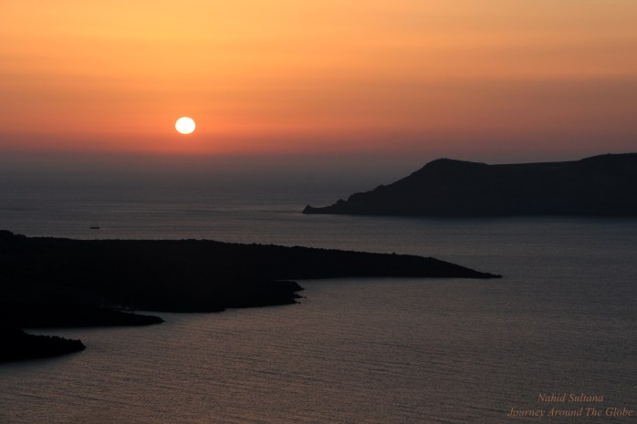 Sunset in Fira, Santorini
