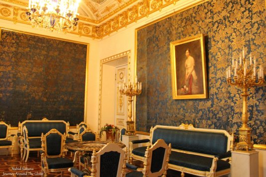 One of the rooms of Yusopov's Palace in St. Petersburg. Rasputin was murdered in its basement. 