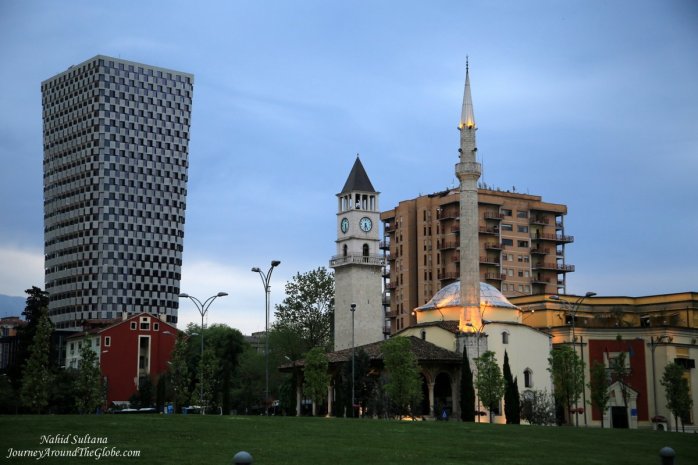 The main square of Tirana, Albania