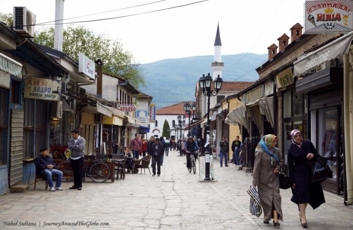 A scene of Old Bazaar in Skopje, Macedonia