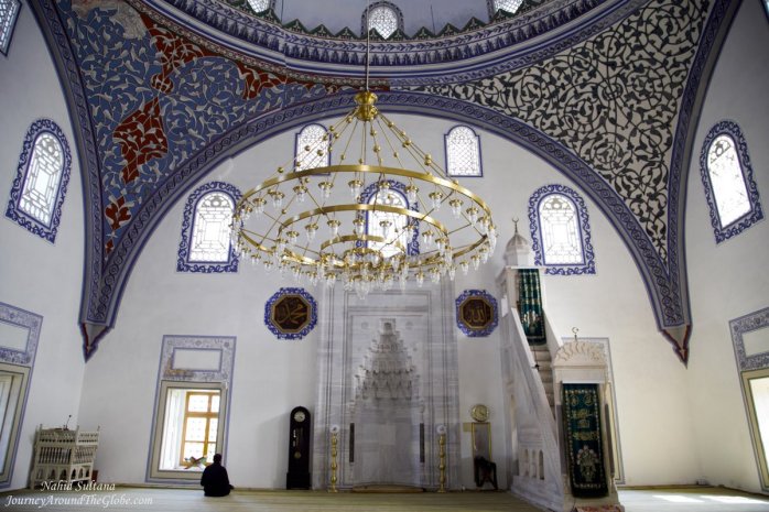 Inside Mustafa Pasha Mosque in Skopje, Macedonia