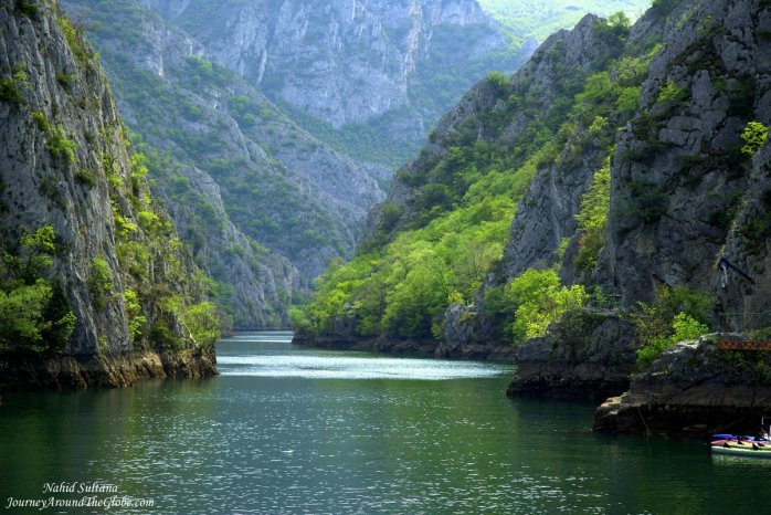 Stunningly beautiful Matka Canyon and Lake in Macedonia