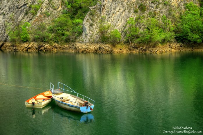 Matka Canyon boat rental dock, Macedonia