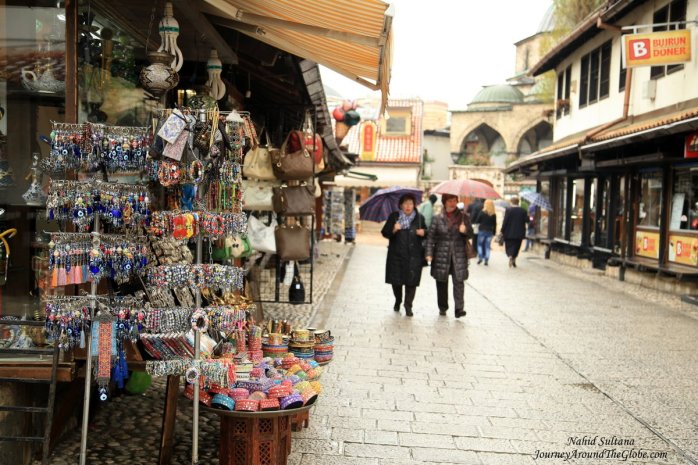 Old Town or the Turkish quarter of Sarajevo
