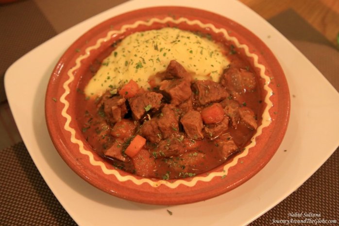 Bosnian beef-stew we had for lunch in Sedaf - Bosnian kitchen in Sarajevo