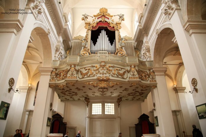 Grand organ of Dubrovnik Cathedral in Croatia