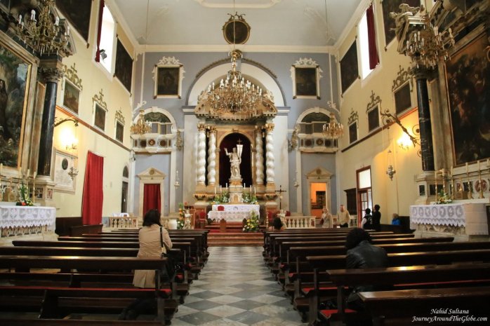 Church of St. Saviour - a 16th century gorgeous church near Pile Gate in Dubrovnik, Croatia
