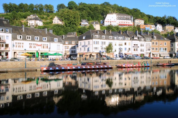 Semois River and valley in Bouillon, Belgium