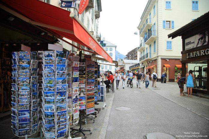 A souvenir shop in Chamonix, France