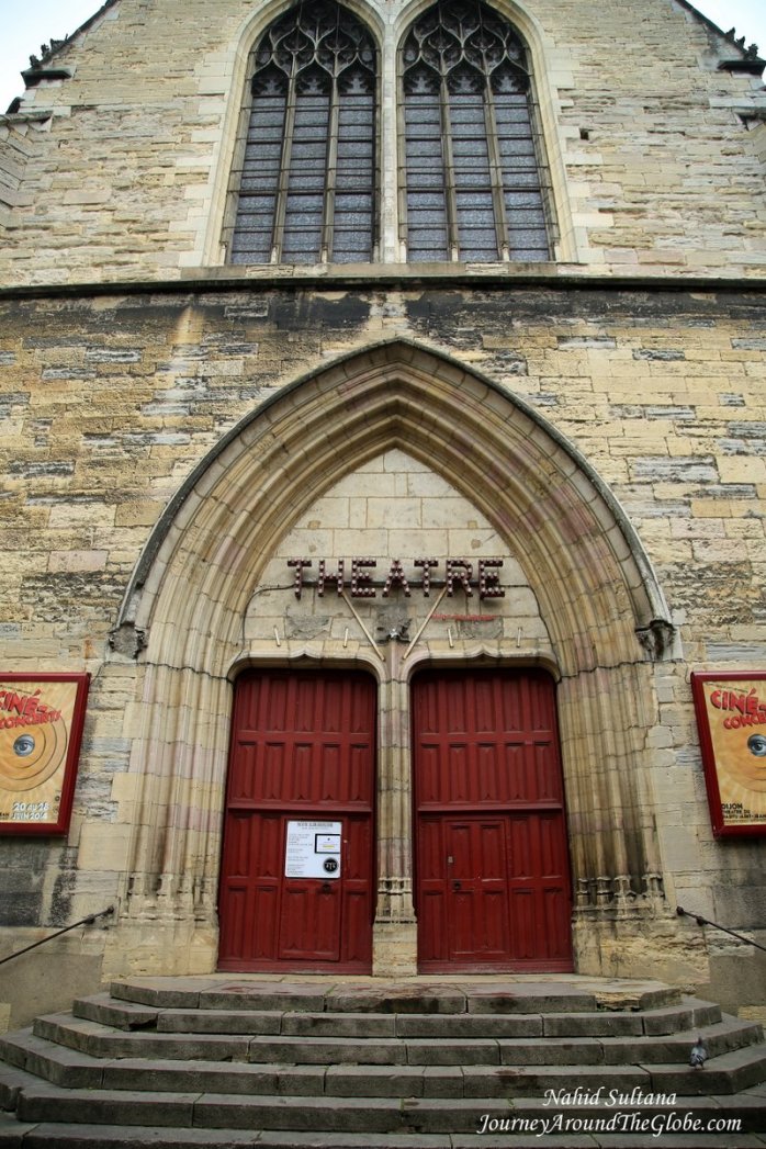 An old entrance of Theatre Dijon-Bourgogne in Dijon, France