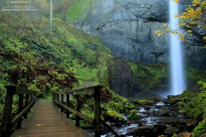 Latourell Falls - a gem of Columbia River Gorge in Oregon