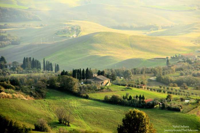 Looking over the countryside from Volterra, right before entering the Old Town