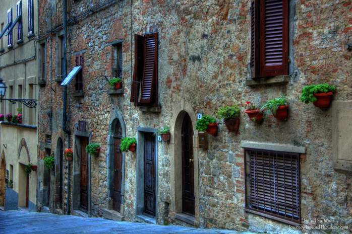 This is not a picture of Piazza dei Priori, but of a street very close to the piazza...in Volterra, Italy